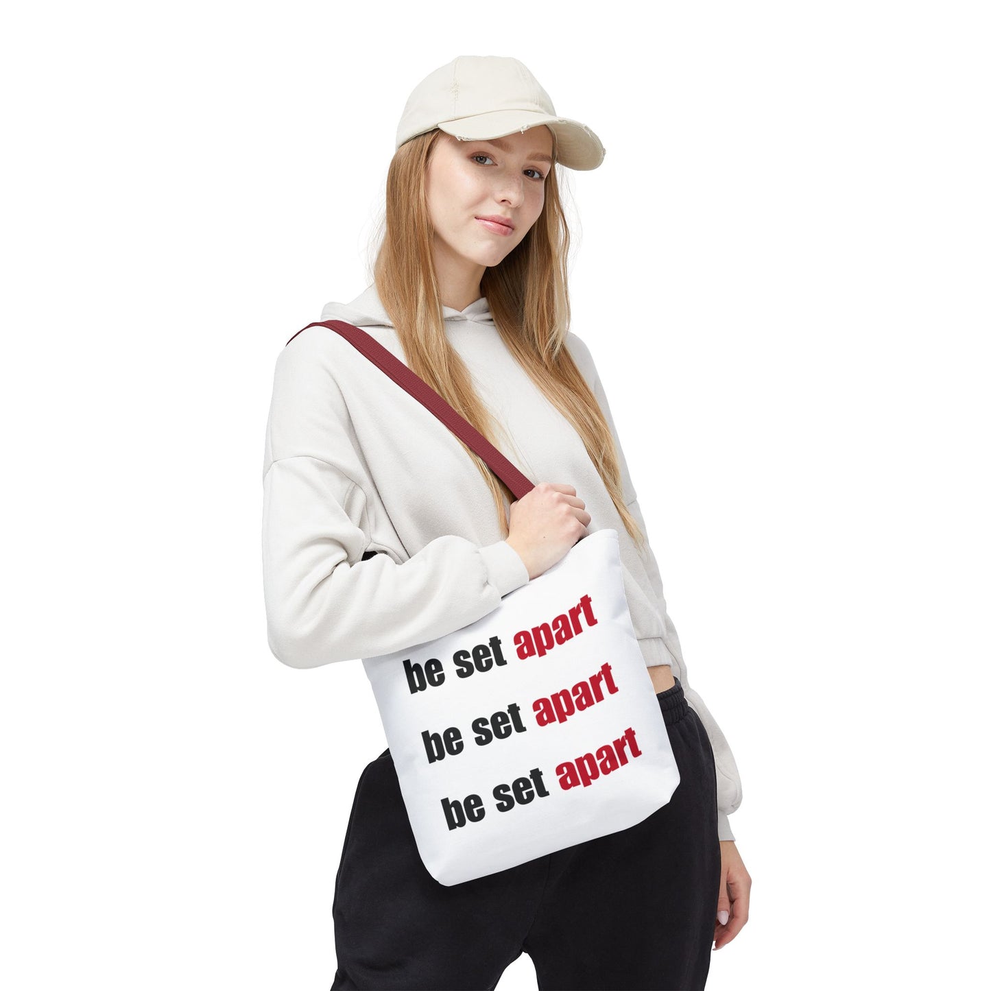 Be Set Apart Repeat White Tote (3 Sizes)