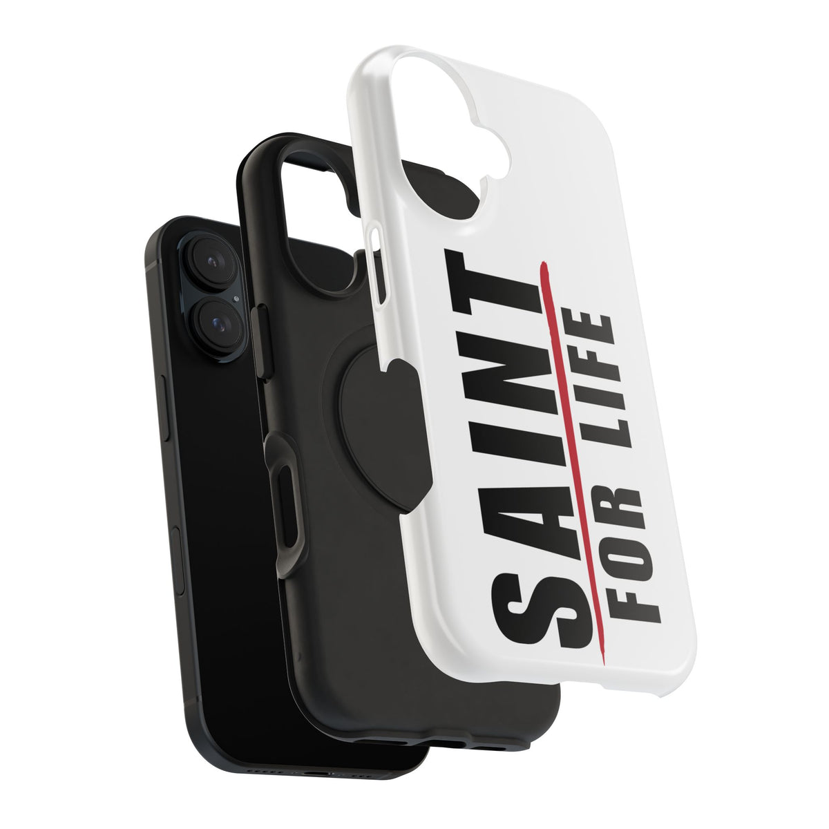 Saint For Life White Phone Case