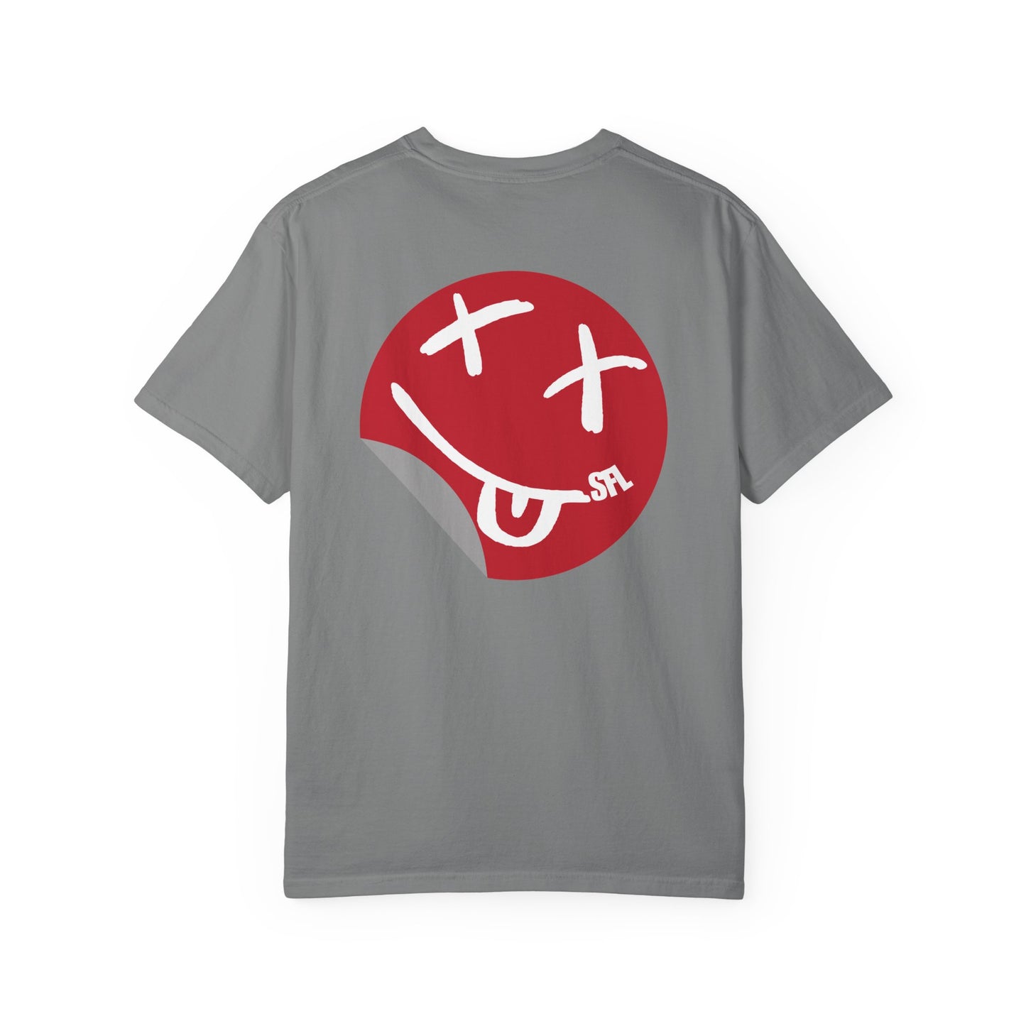 Limited Edition! Smile Red Back Lived-In T-Shirt (5 Colors)