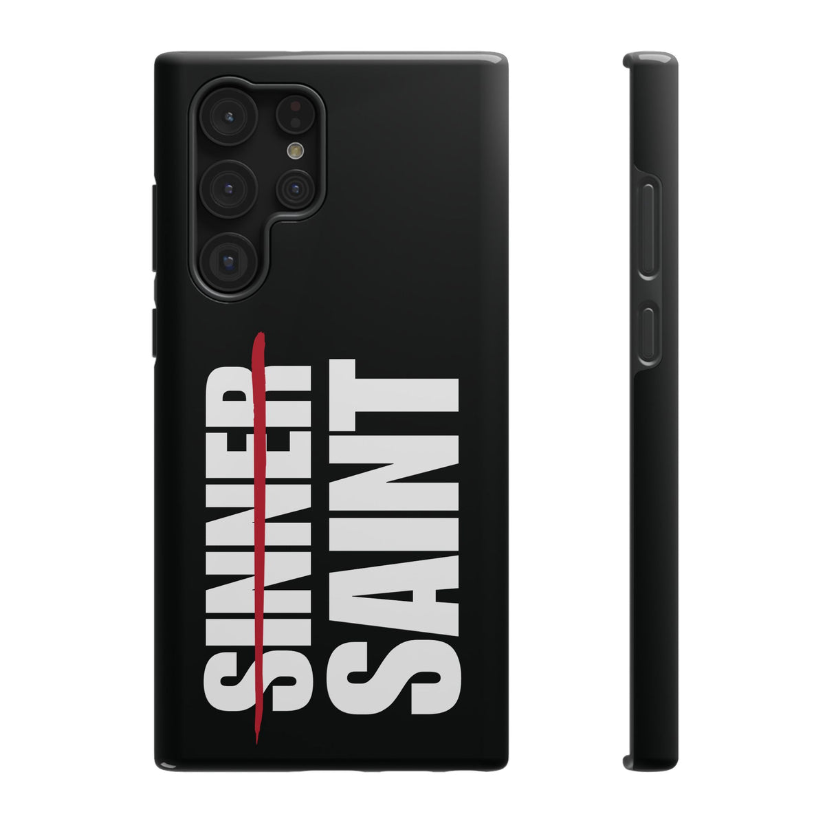 Sinner To Saint White Logo Black Phone Case