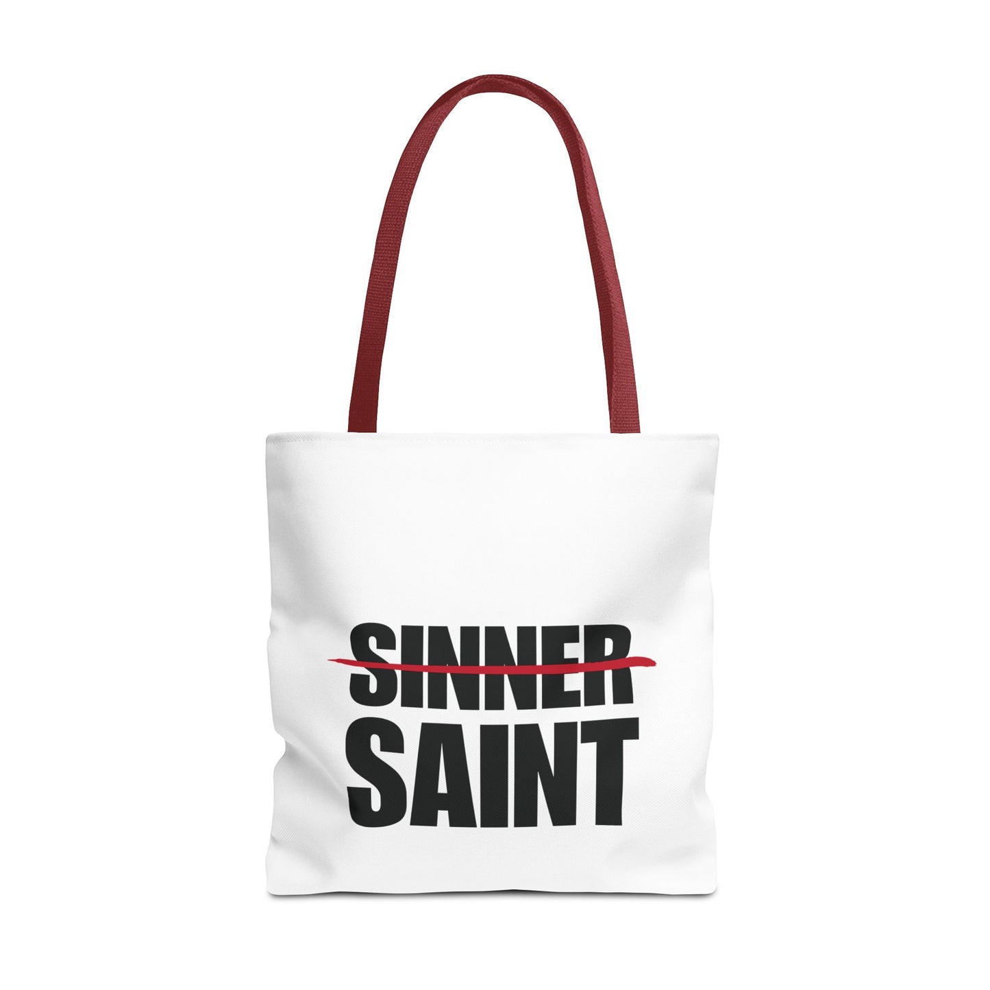 Sinner To Saint White Tote (3 Sizes)
