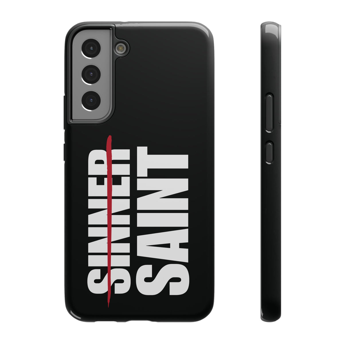 Sinner To Saint White Logo Black Phone Case