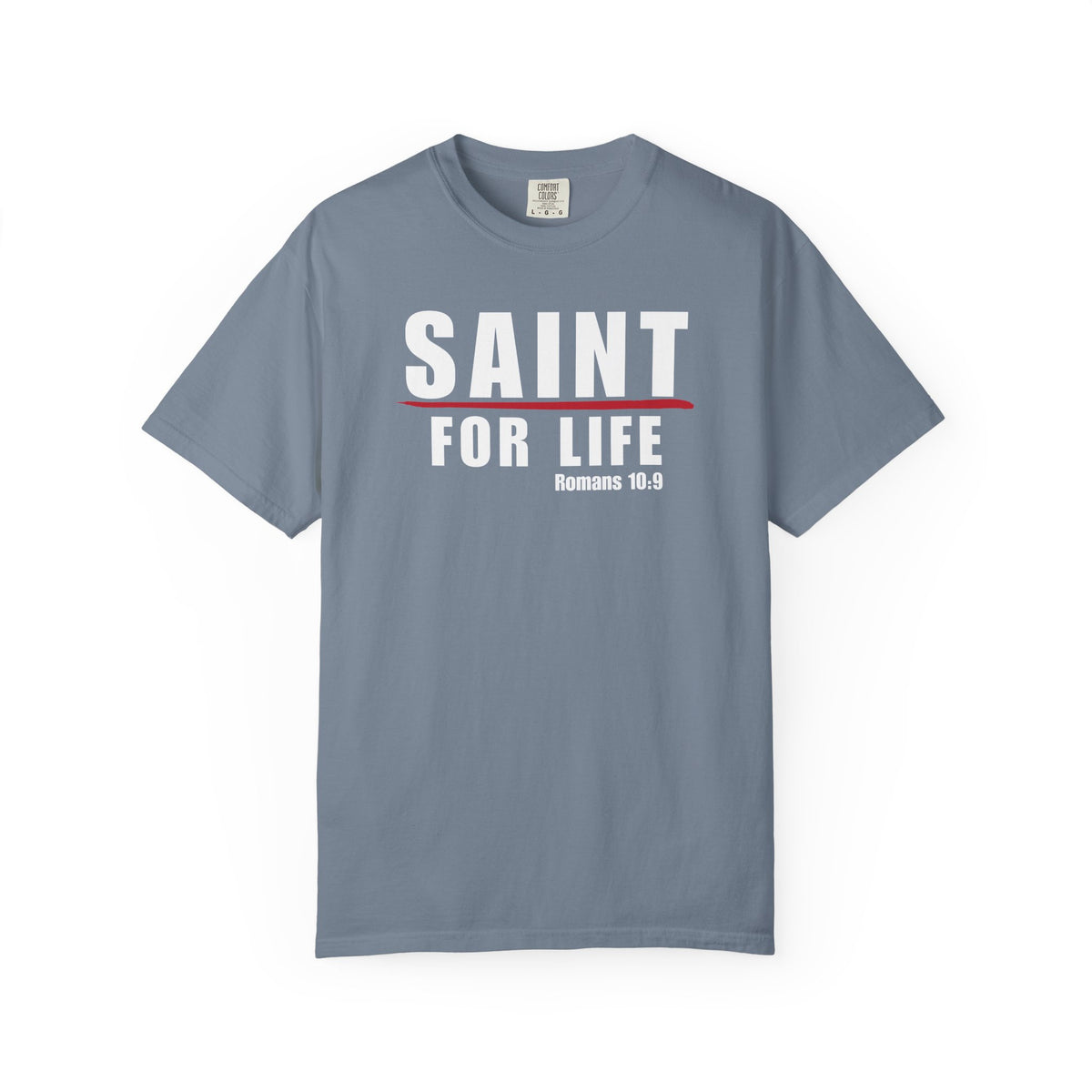Saint For Life White Logo Lived-In T-Shirt (5 Colors)