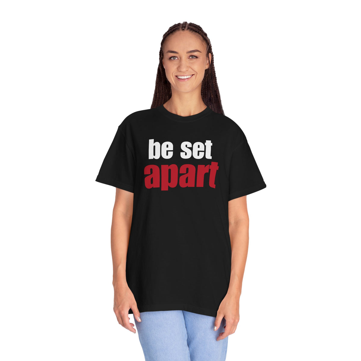 Be Set Apart White Logo Lived-In T-Shirt (5 Colors)