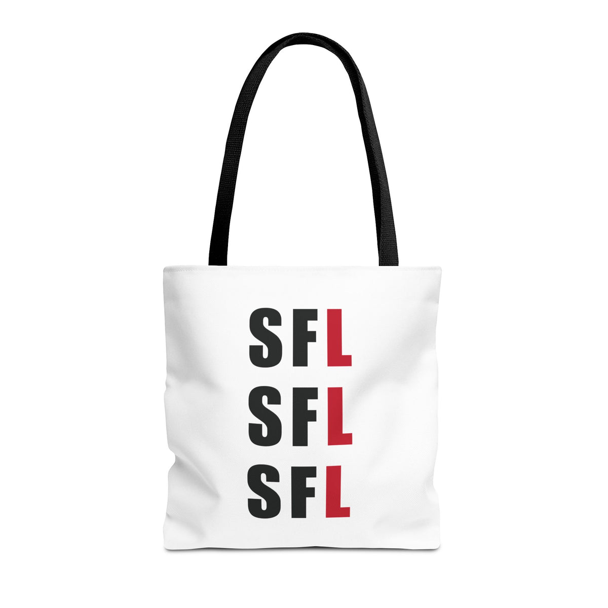 SFL Repeat White Tote (3 Sizes)
