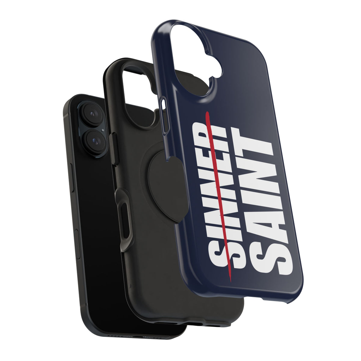 Sinner To Saint White Logo Navy Phone Case