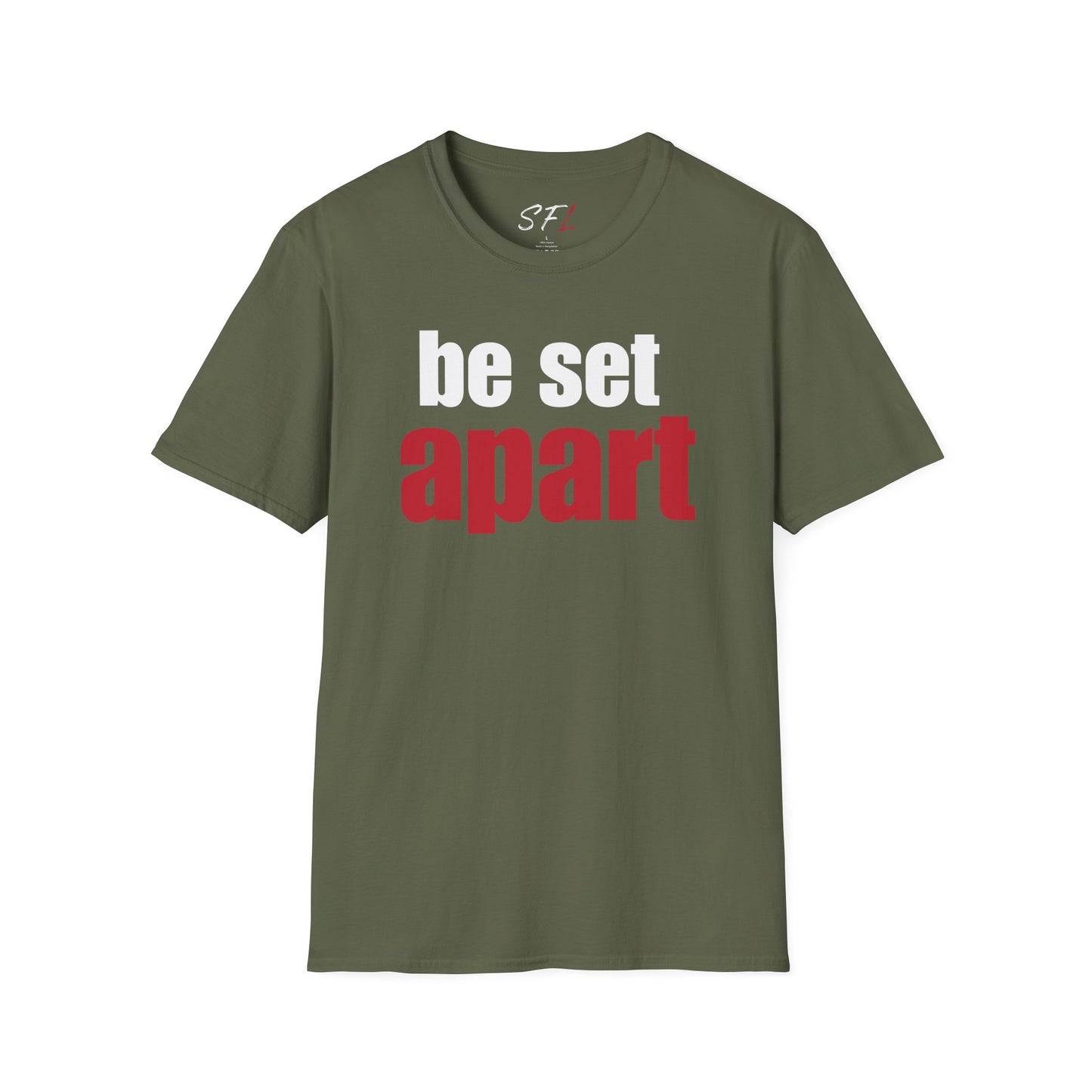 Be Set Apart White Logo Classic T-Shirt (3 Colors)