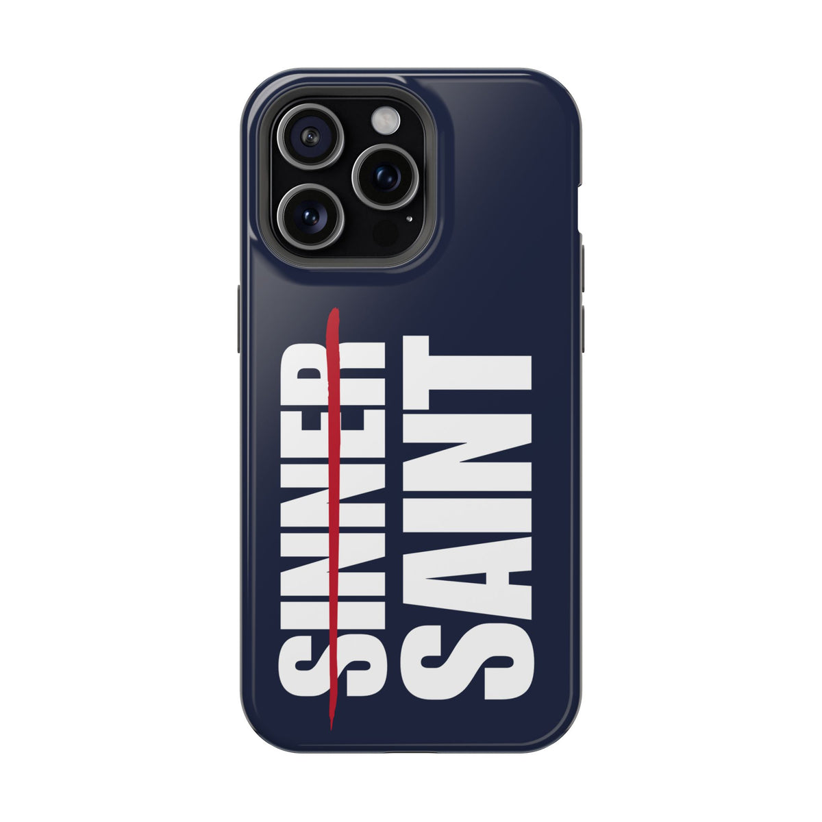 Sinner To Saint White Logo Navy Phone Case