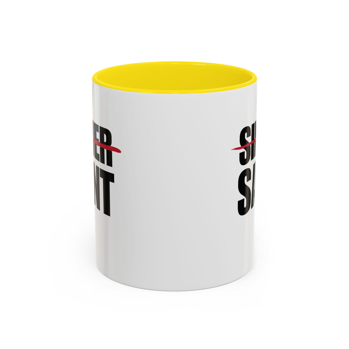 Sinner To Saint Combo Accent Mug (2 Sizes)(8 Colors)