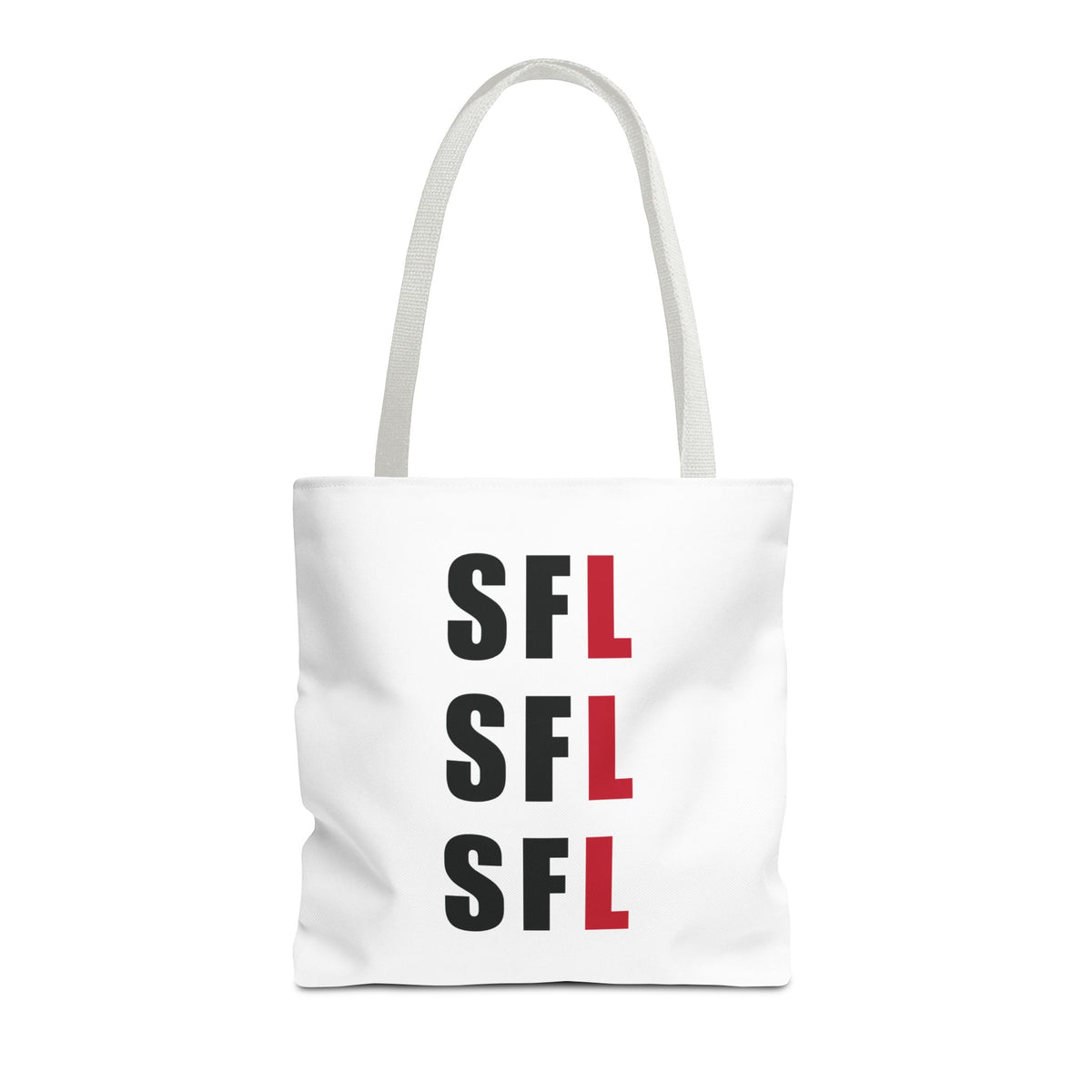 SFL Repeat White Tote (3 Sizes)
