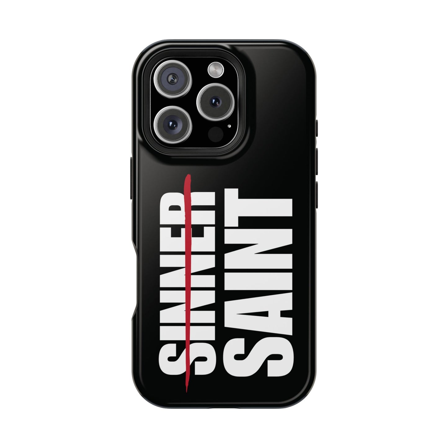 Sinner To Saint White Logo Black Phone Case