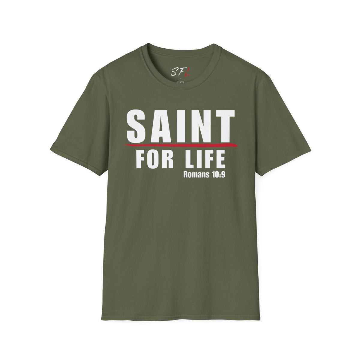 Saint For Life White Logo Classic T-Shirt (3 Colors)