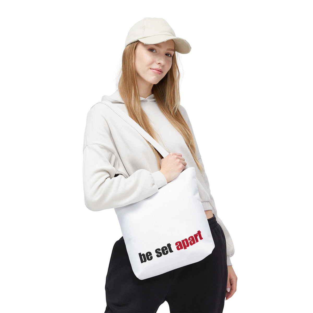 Be Set Apart White Tote (3 Sizes)