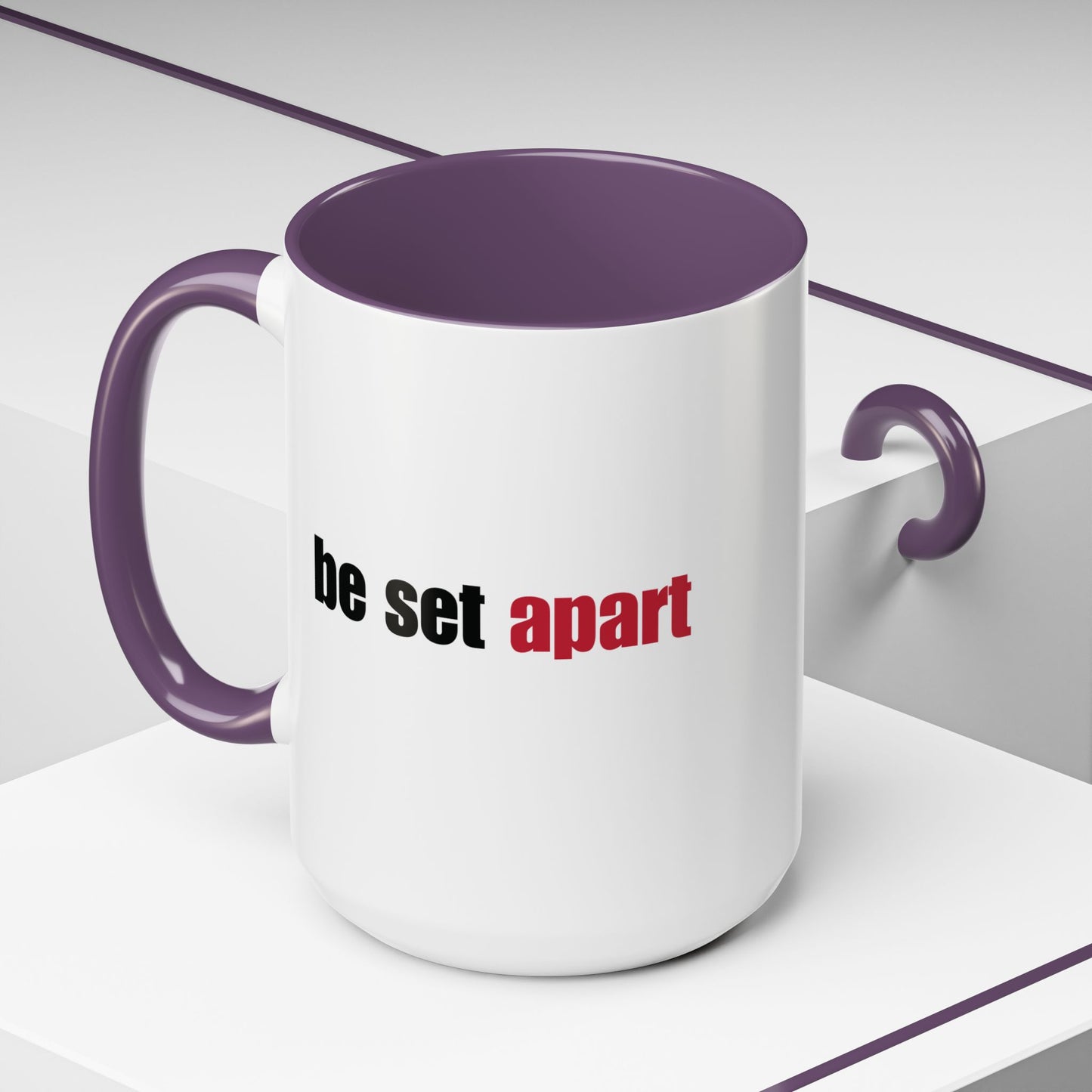 Be Set Apart Combo Accent Mug (2 Sizes)(8 Colors)