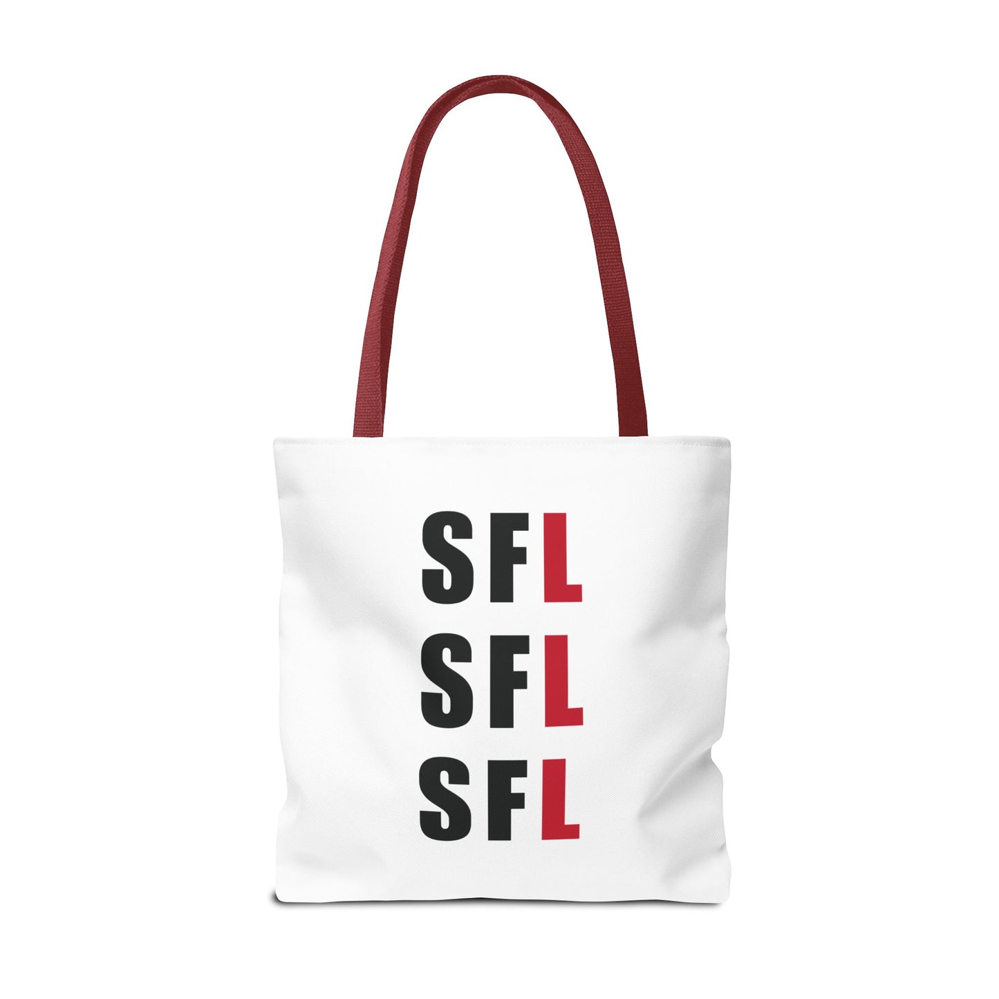 SFL Repeat White Tote (3 Sizes)