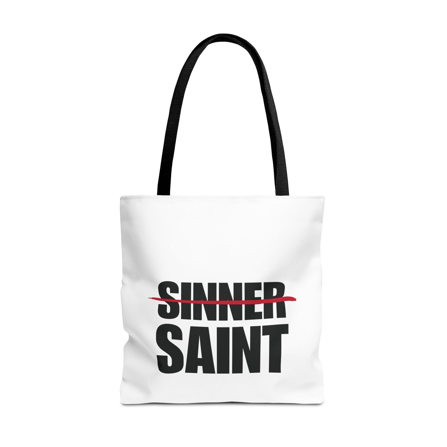 Sinner To Saint White Tote (3 Sizes)