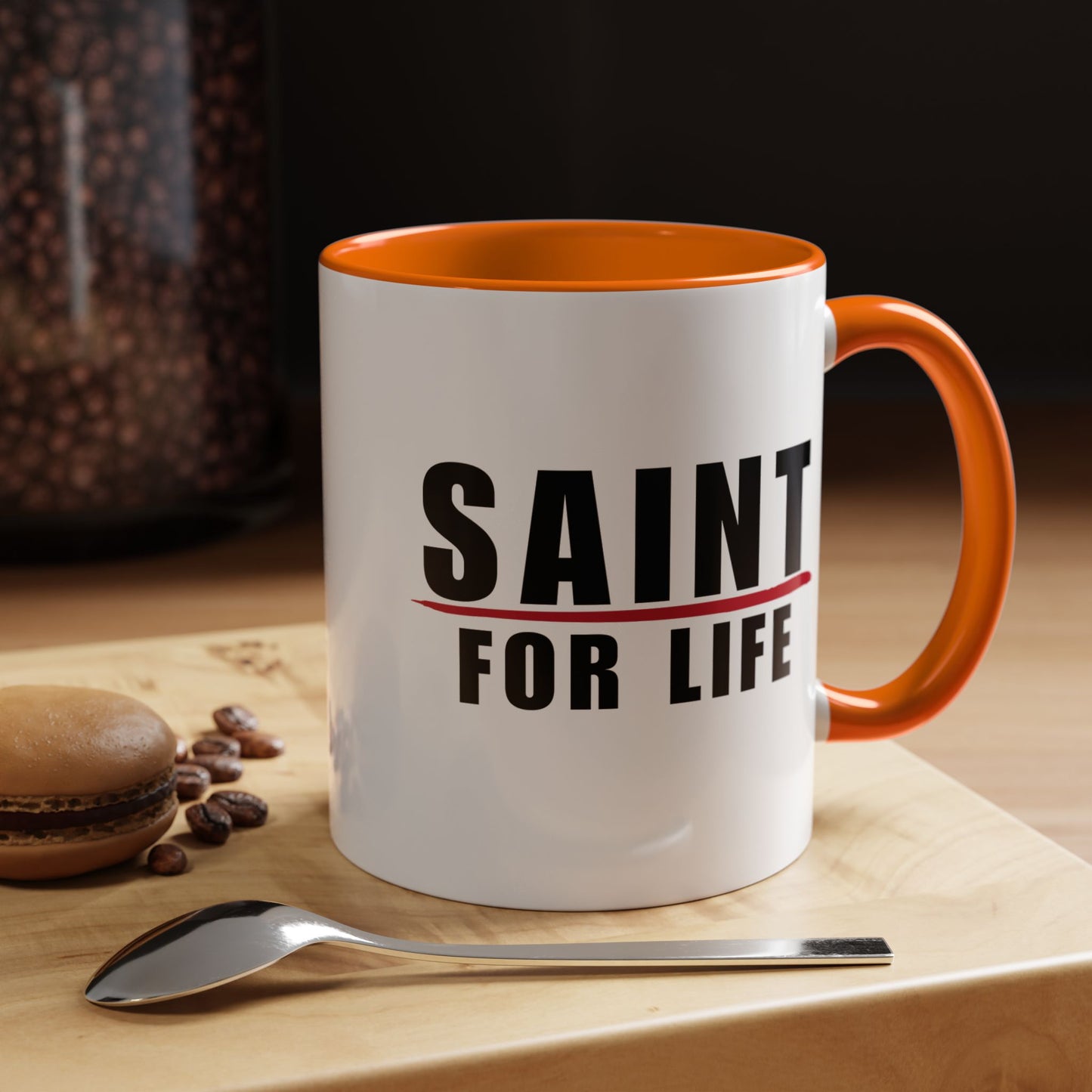 Saint For Life Accent Mug (2 Sizes)(8 Colors)