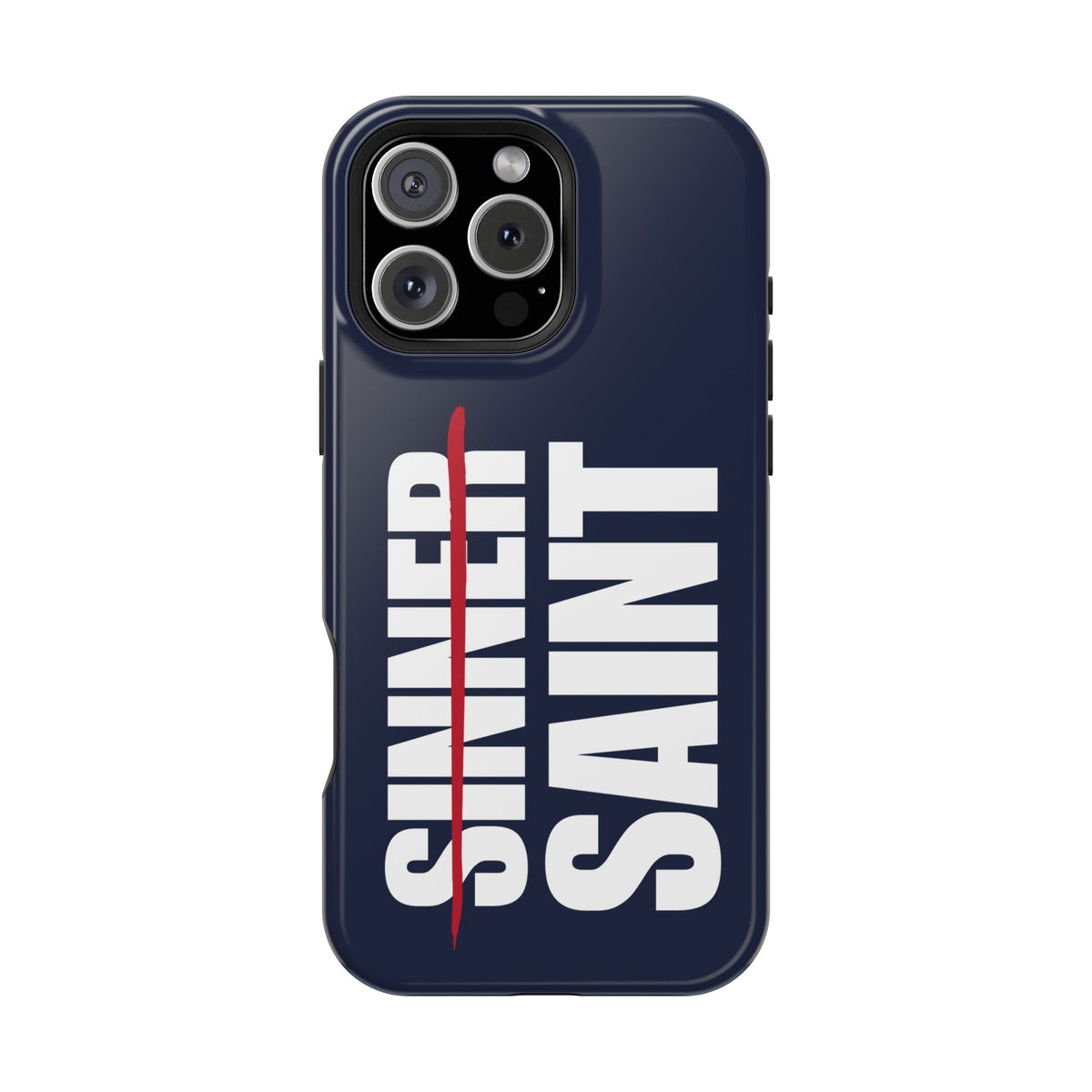 Sinner To Saint White Logo Navy Phone Case