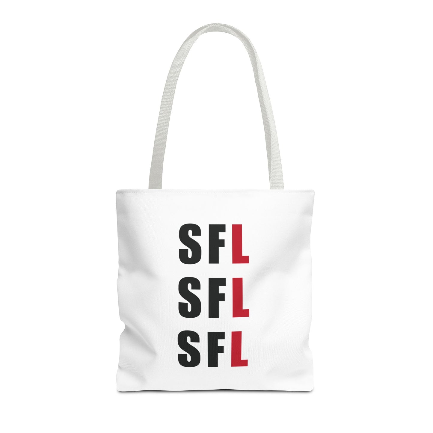 SFL Repeat White Tote (3 Sizes)