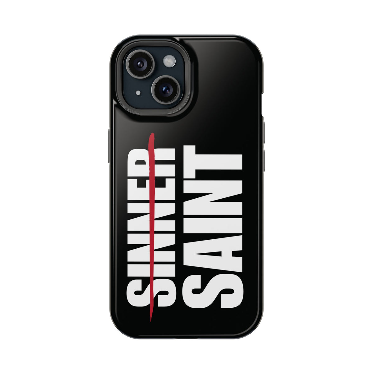 Sinner To Saint White Logo Black Phone Case