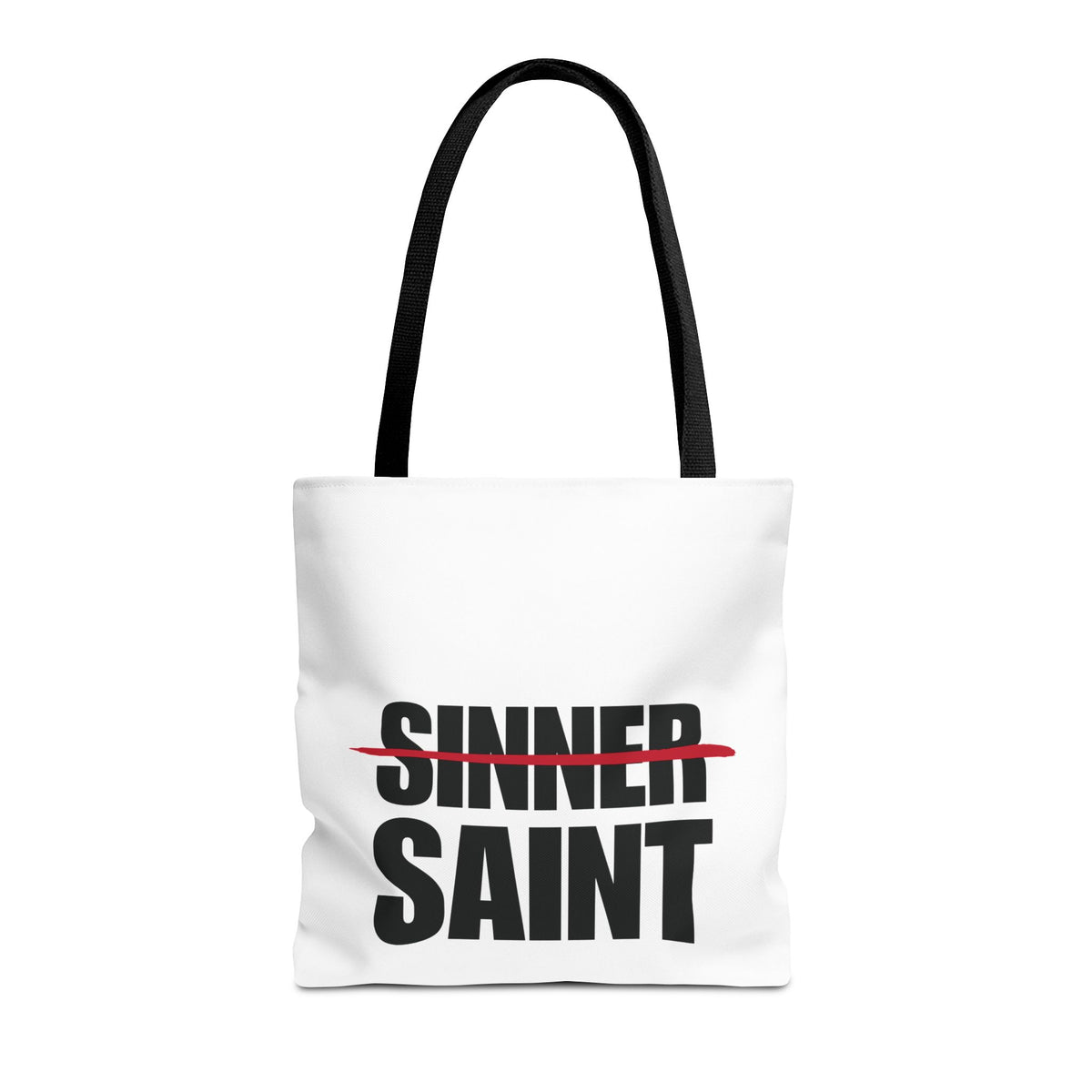 Sinner To Saint White Tote (3 Sizes)