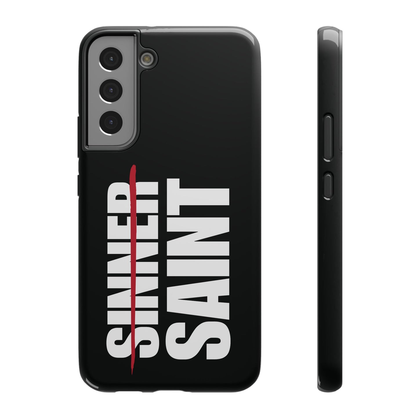 Sinner To Saint White Logo Black Phone Case