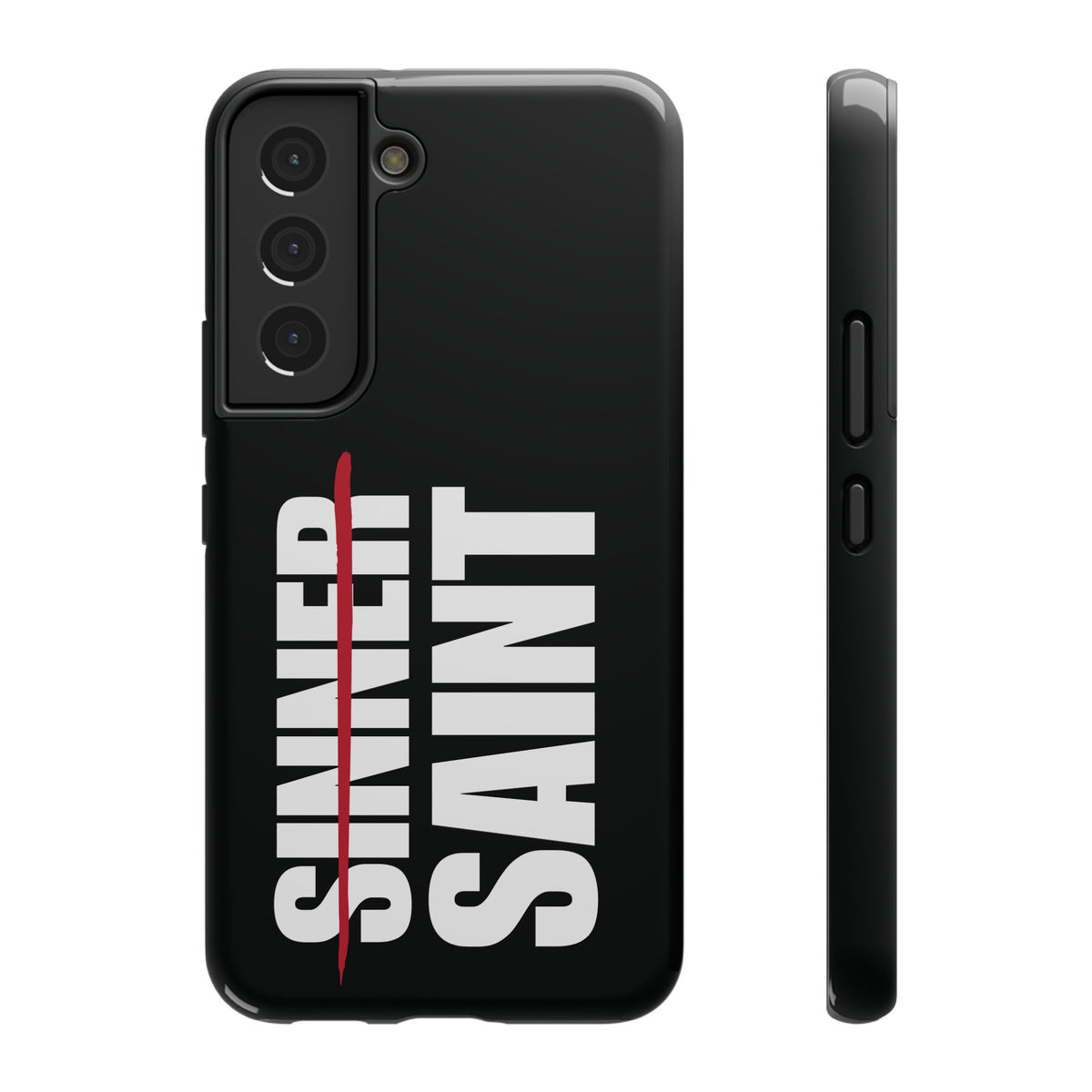Sinner To Saint White Logo Black Phone Case