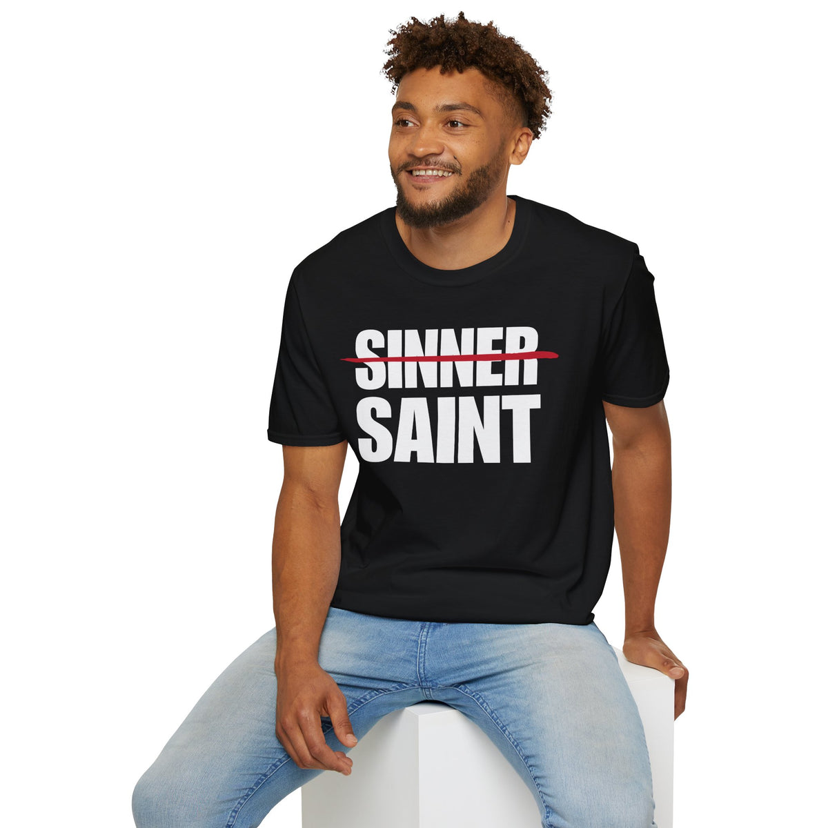 Sinner To Saint White Logo Classic T-Shirt (3 Colors)