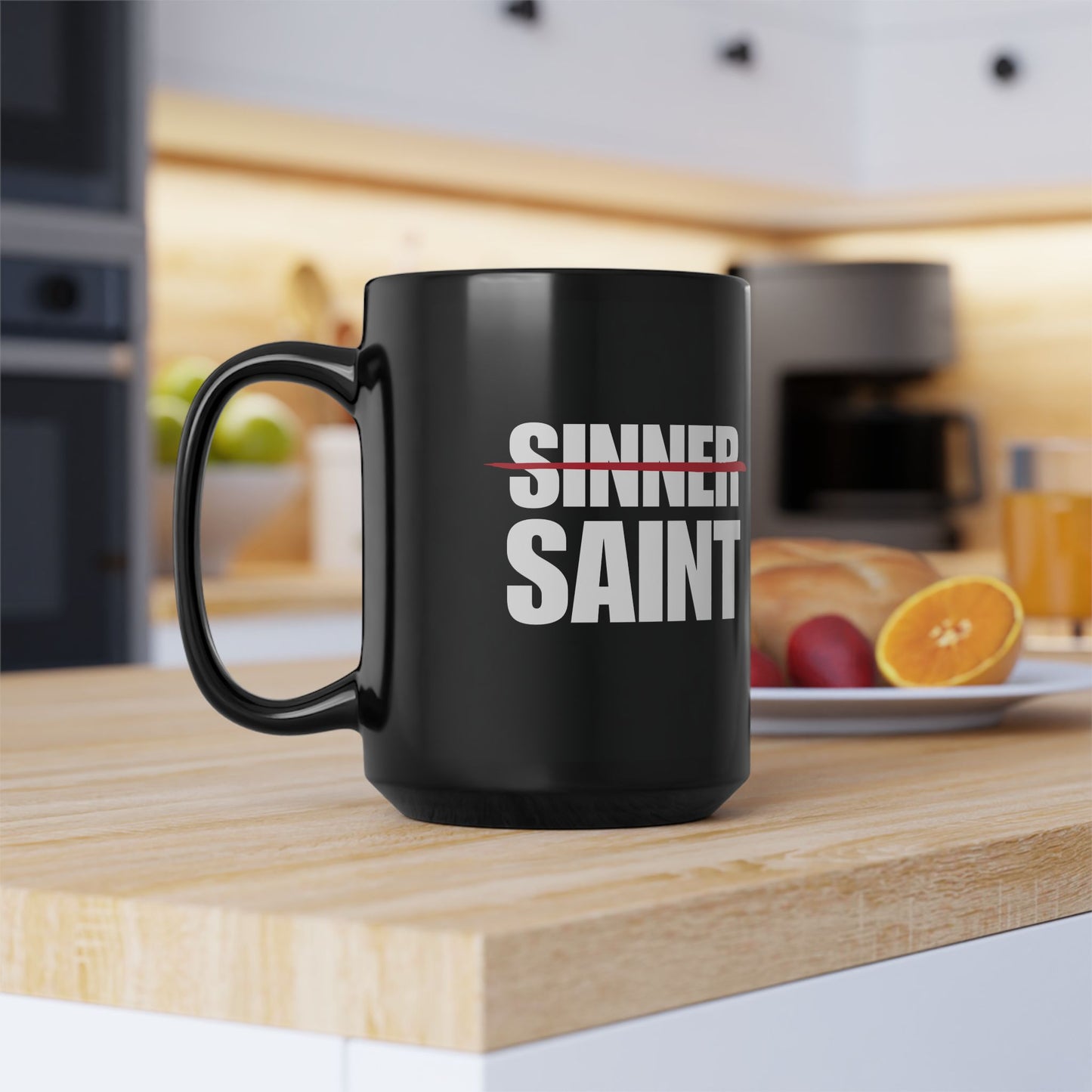 Sinner To Saint Black Mug (2 Sizes)