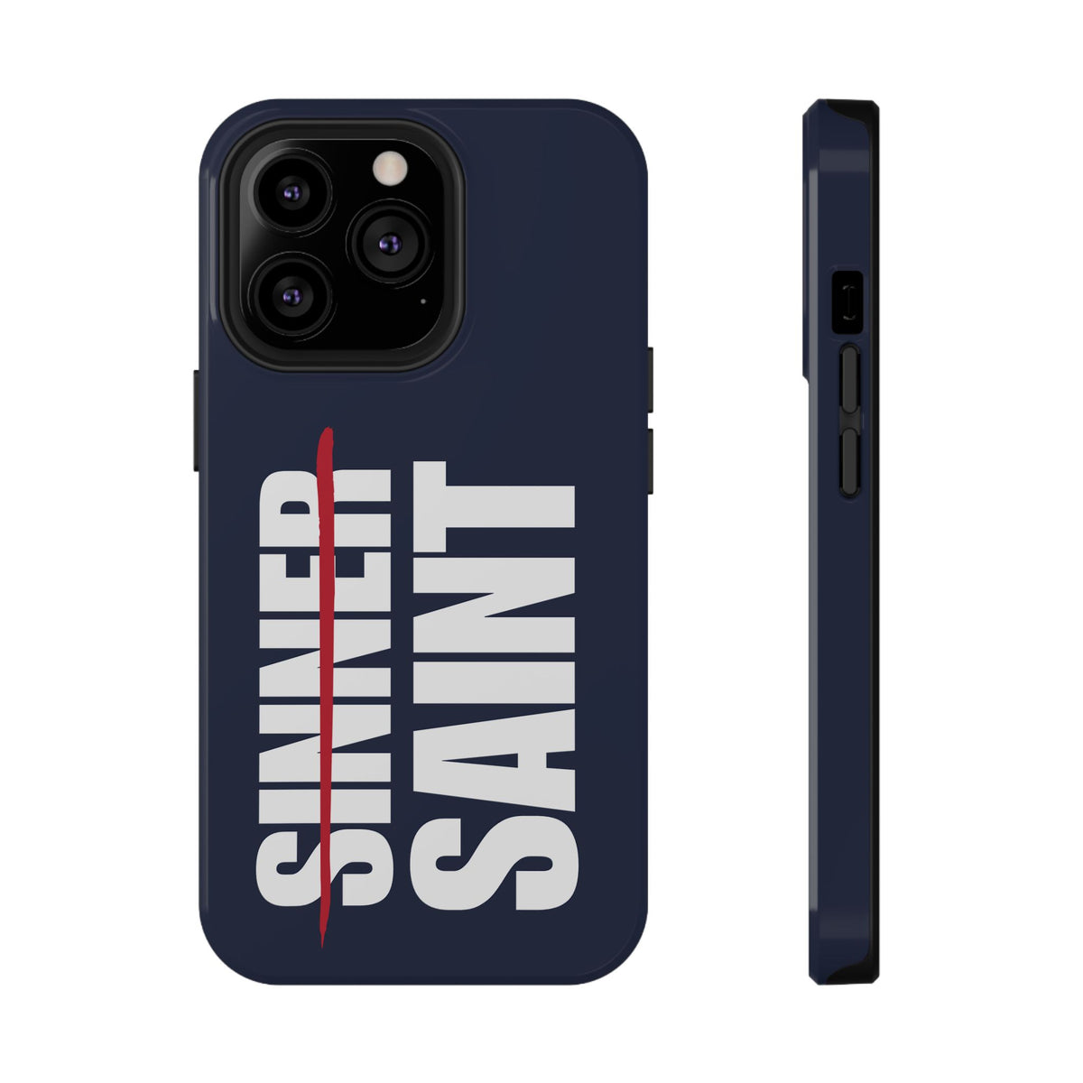 Sinner To Saint White Logo Navy Phone Case