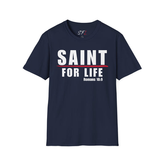 Saint For Life White Logo Classic T-Shirt (3 Colors)