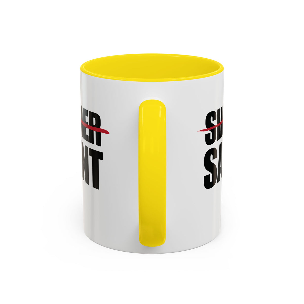 Sinner To Saint Combo Accent Mug (2 Sizes)(8 Colors)