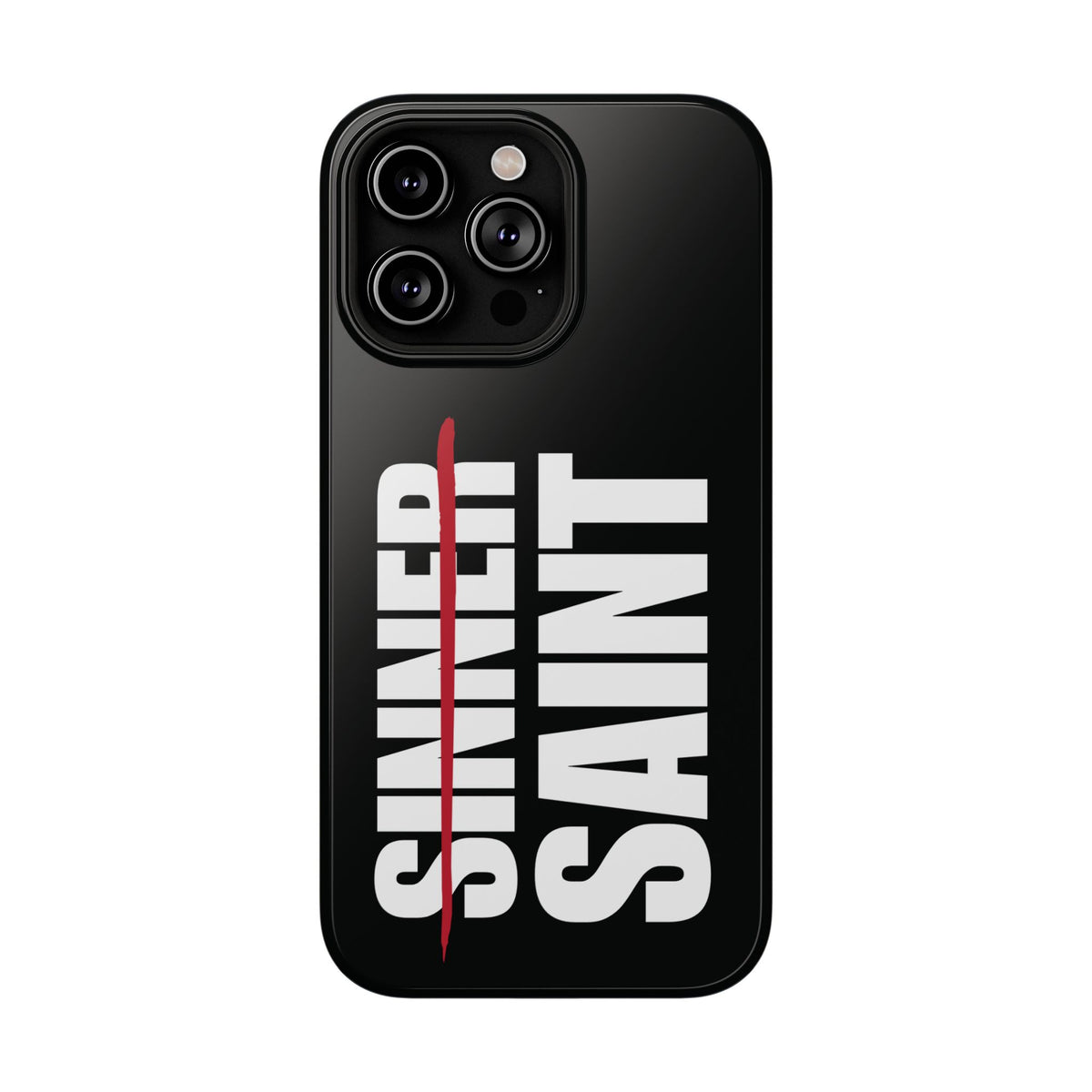 Sinner To Saint White Logo Black Phone Case