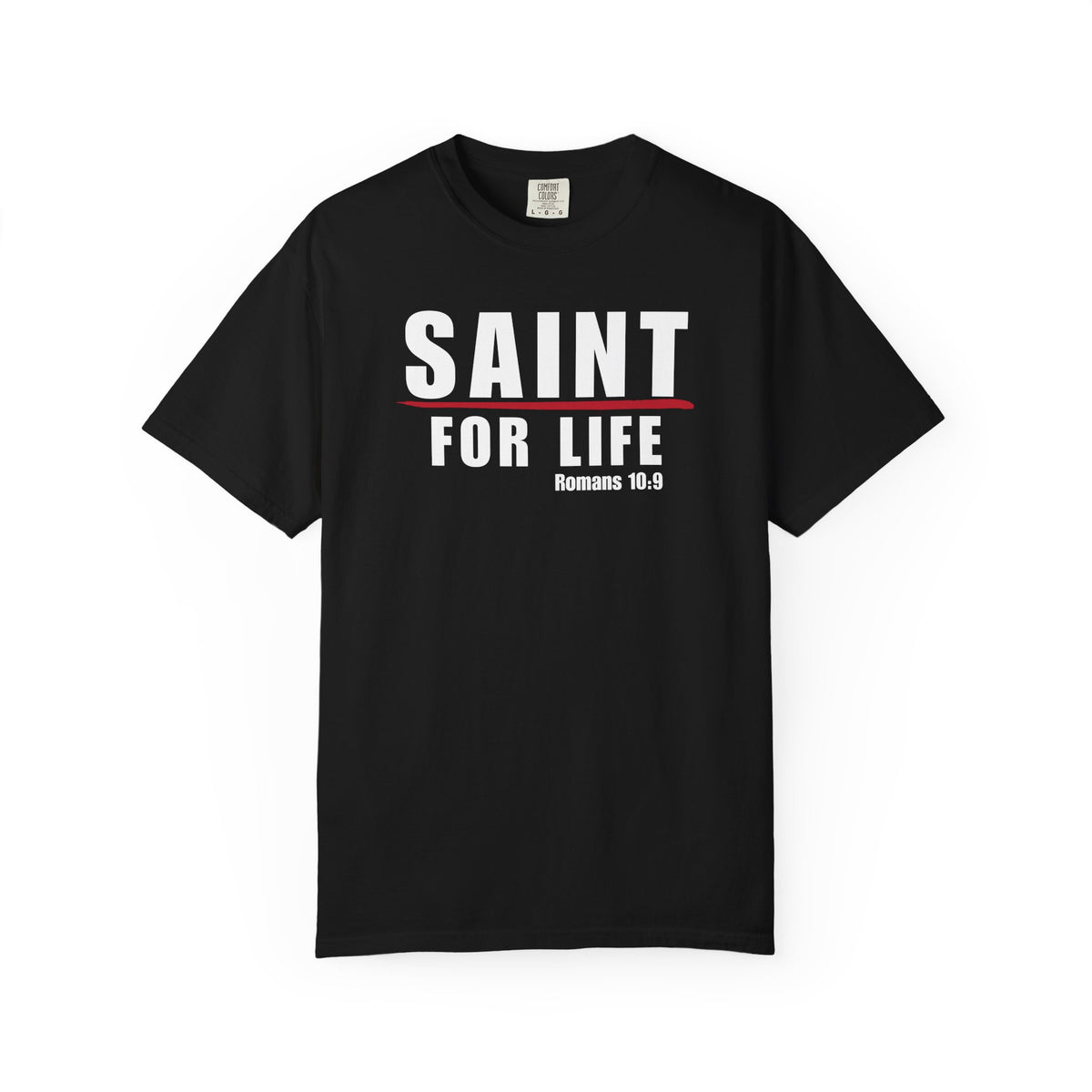 Saint For Life White Logo Lived-In T-Shirt (5 Colors)