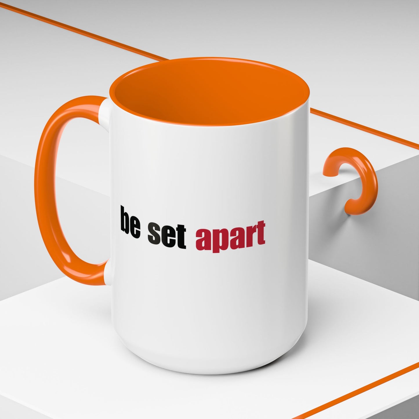 Be Set Apart Combo Accent Mug (2 Sizes)(8 Colors)