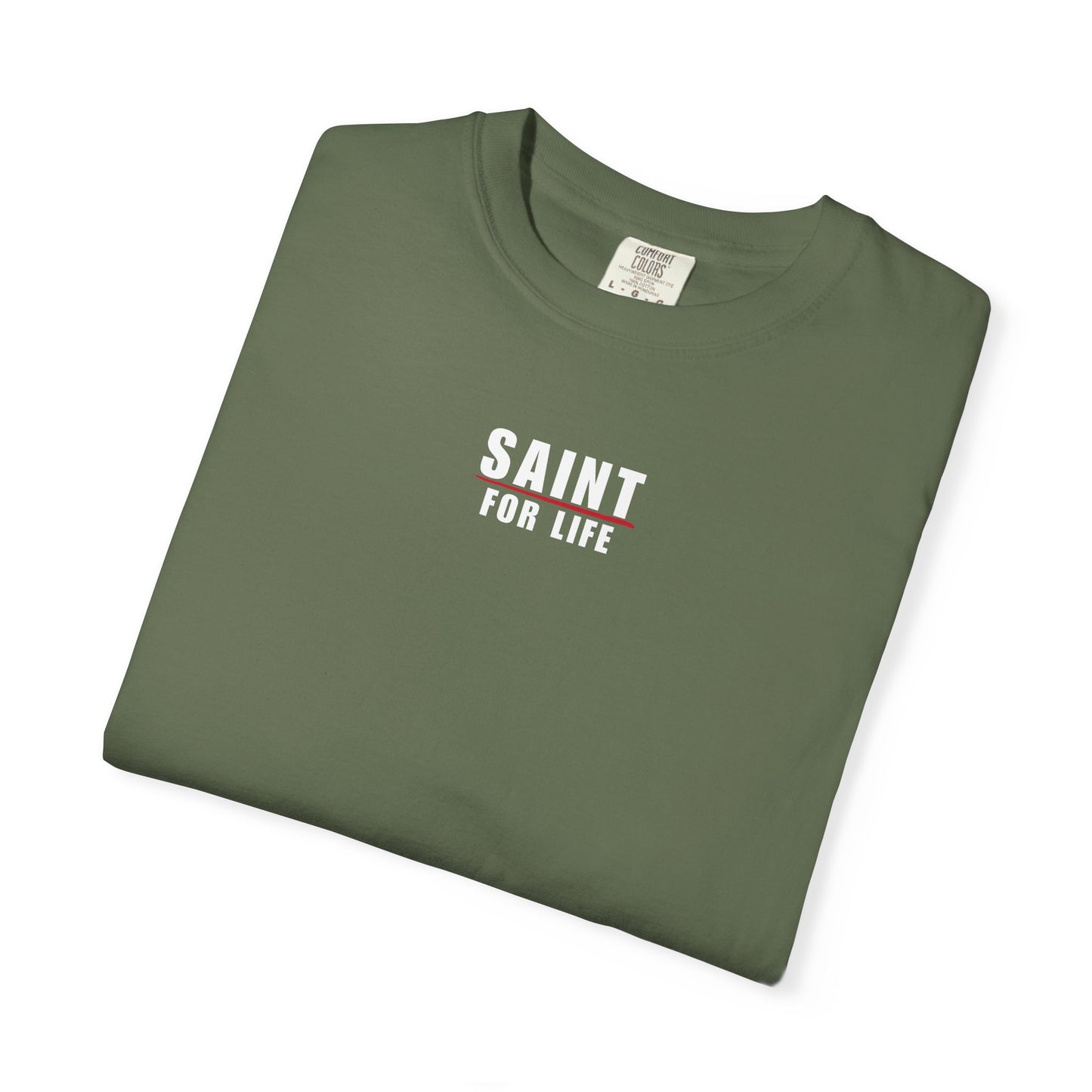 Made In God's Image White Logo Back Lived-In T-Shirt (5 Colors)