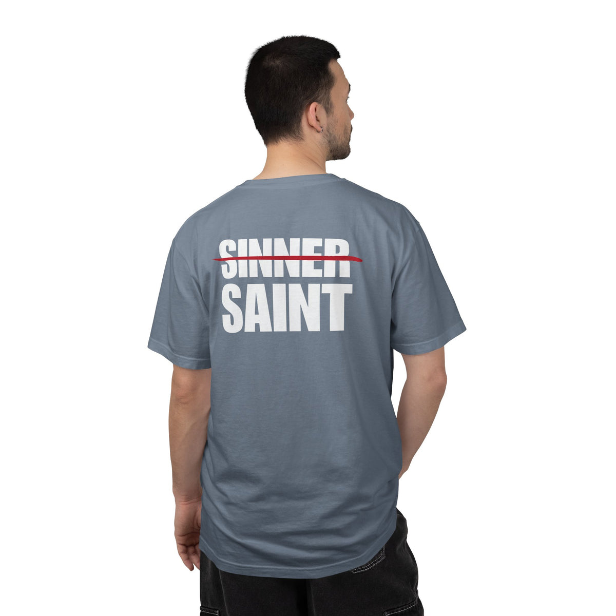 Sinner To Saint White Logo Back Lived-In T-Shirt (5 Colors)