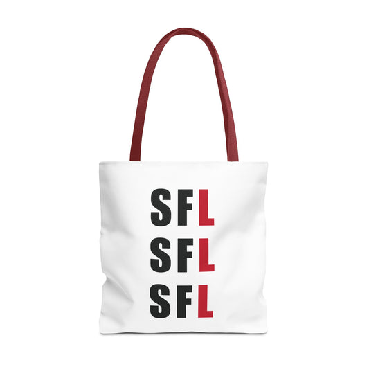 SFL Repeat White Tote (3 Sizes)