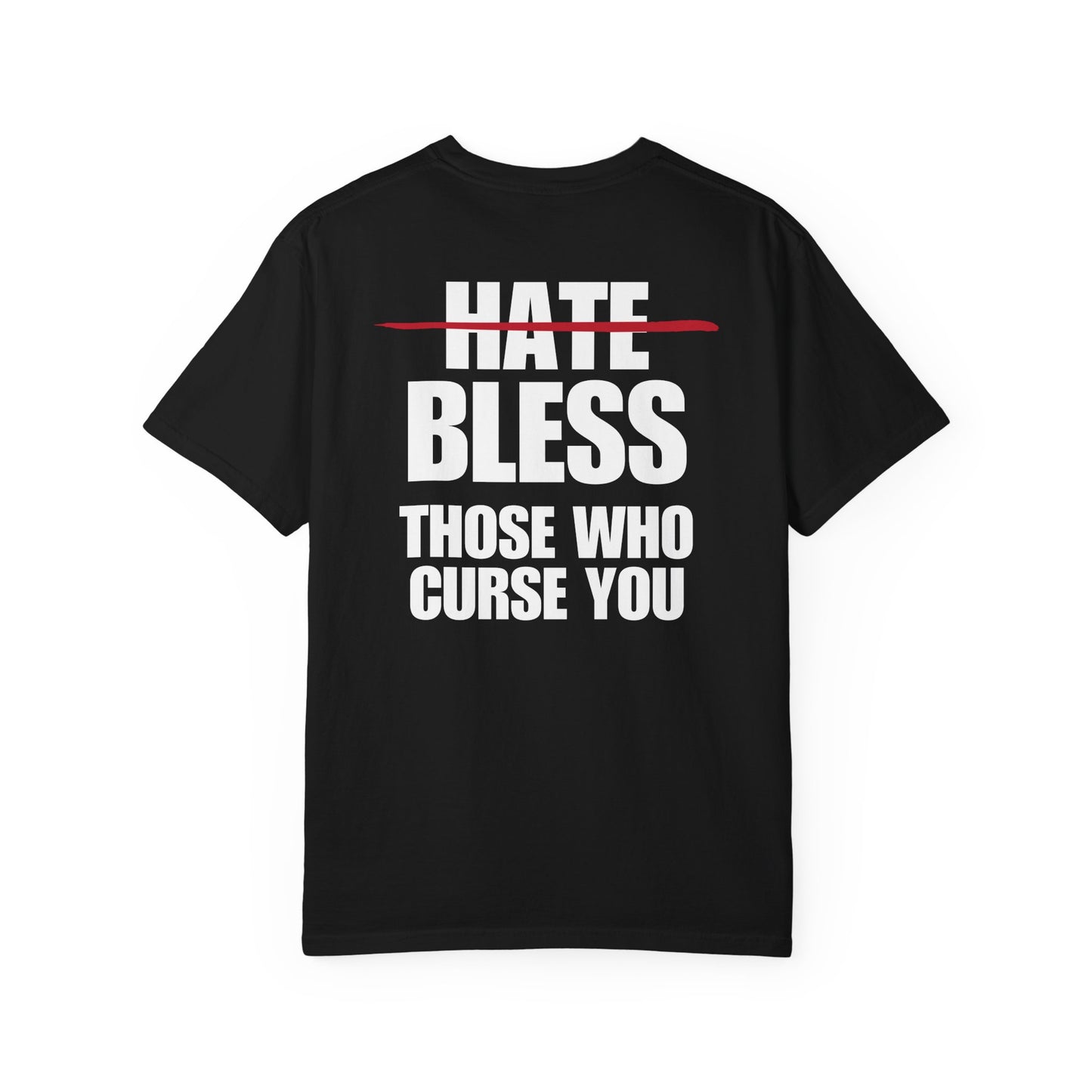 Bless Those Who Curse You White Logo Back Lived-In T-Shirt (5 Colors)