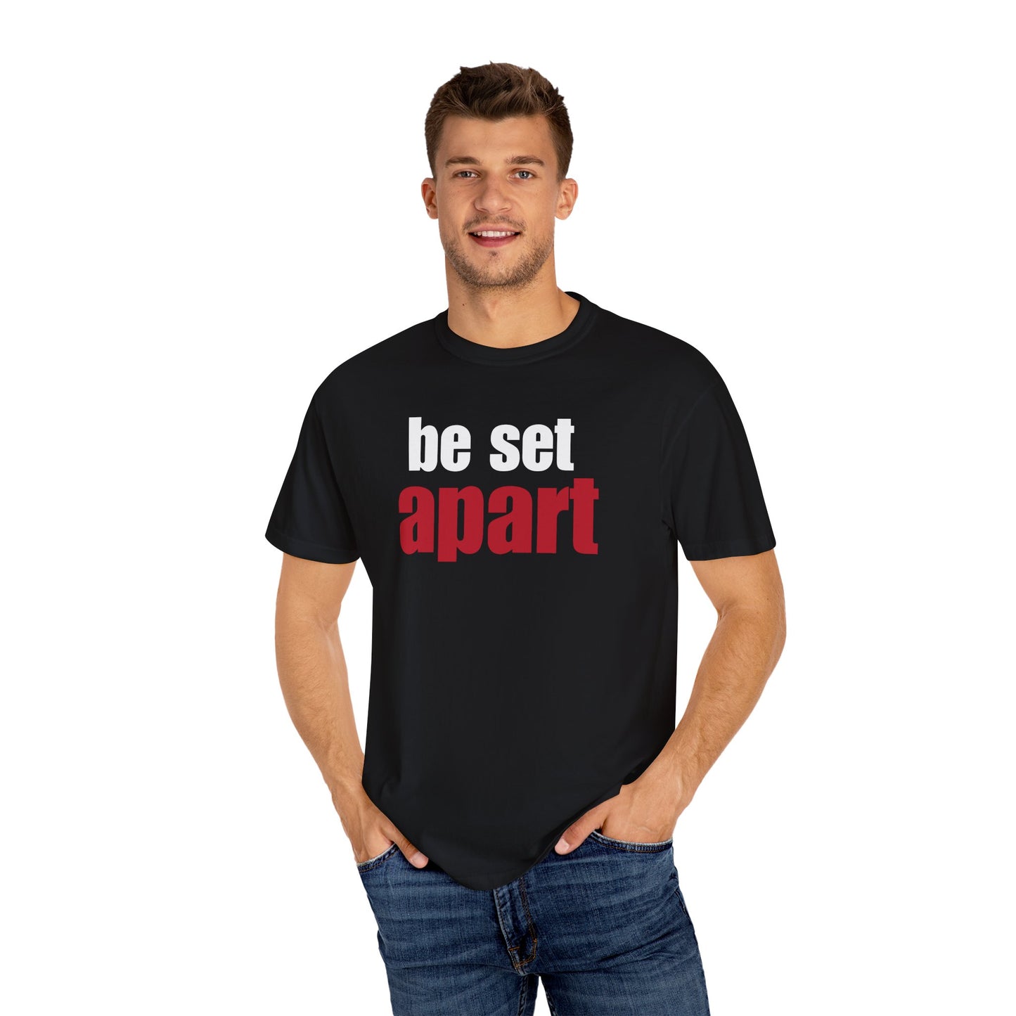 Be Set Apart White Logo Lived-In T-Shirt (5 Colors)