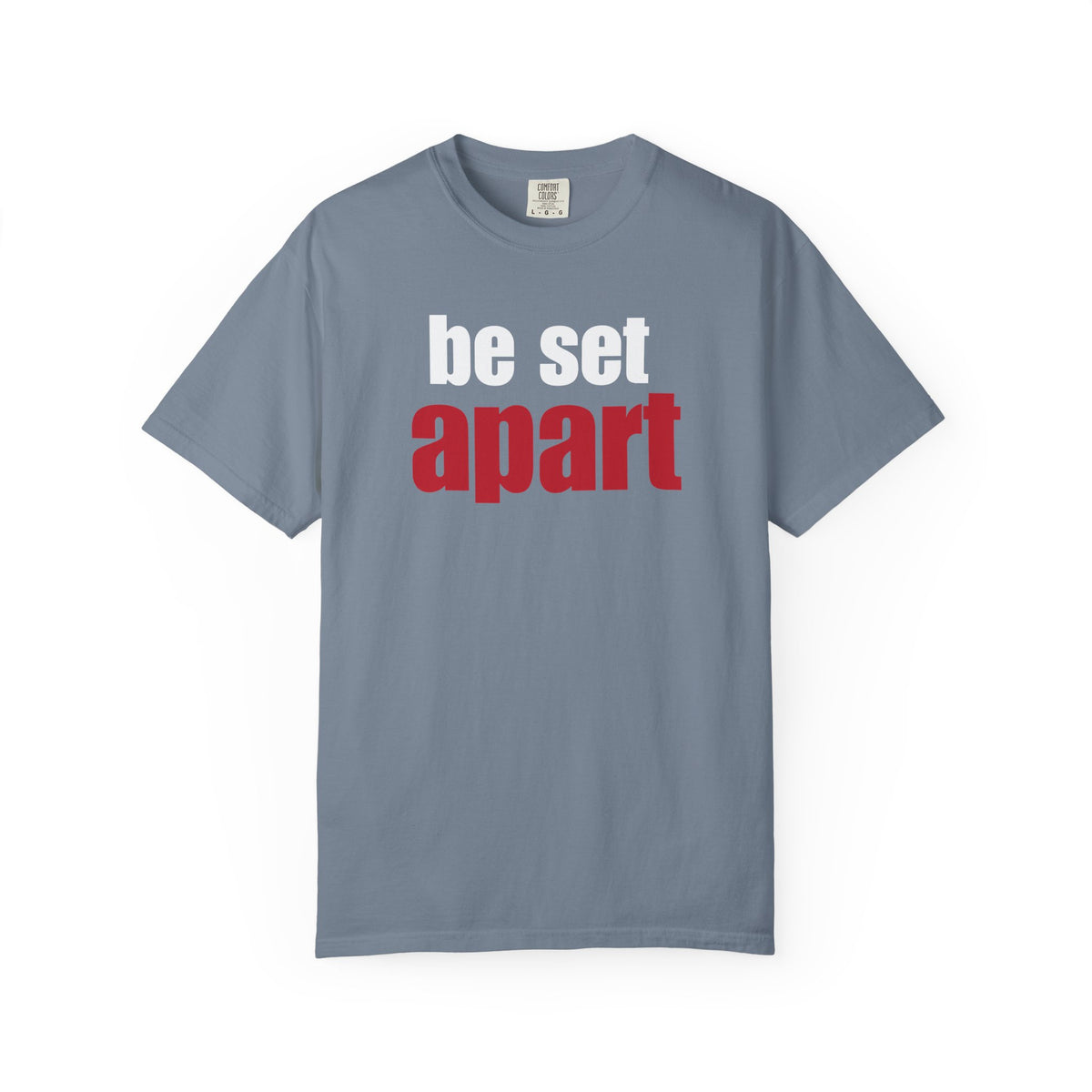 Be Set Apart White Logo Lived-In T-Shirt (5 Colors)