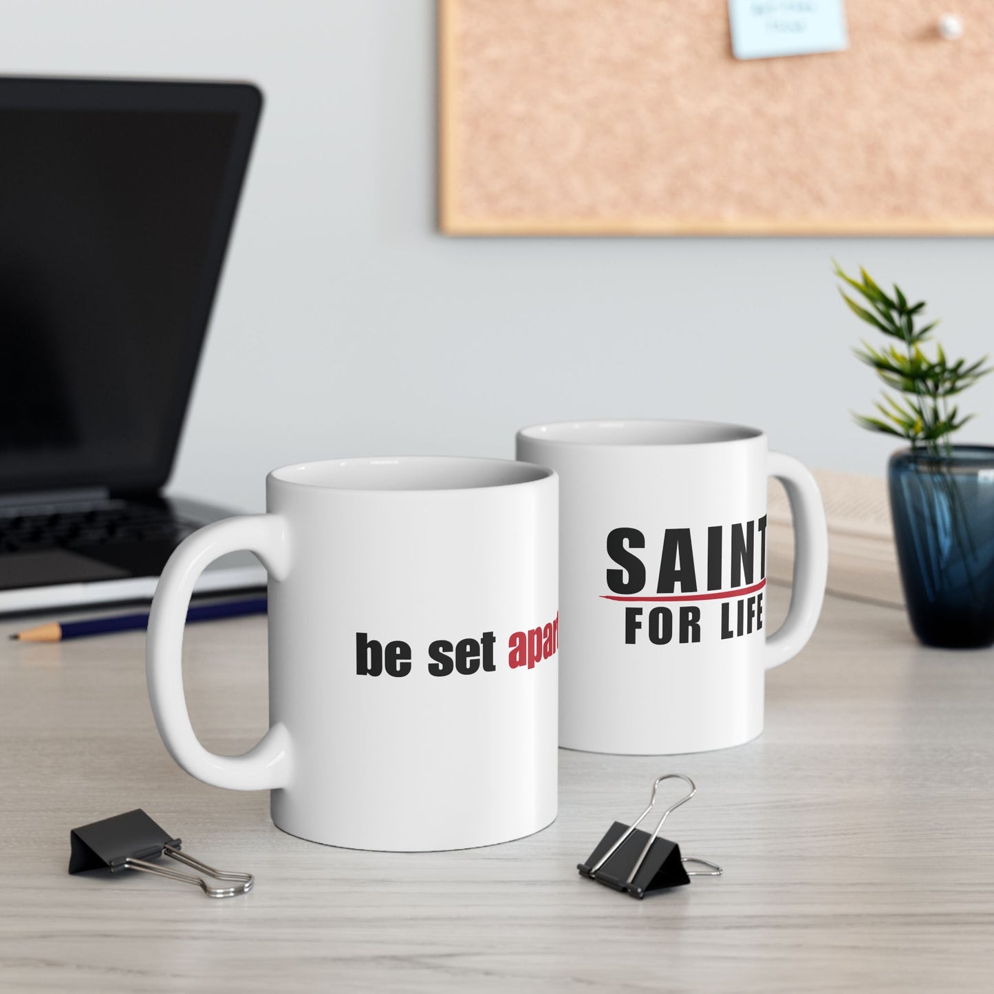 Be Set Apart Combo White Mug (2 Sizes)