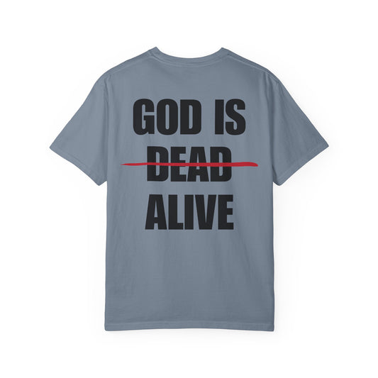 God Is Alive Back Lived-In T-Shirt (4 Colors)