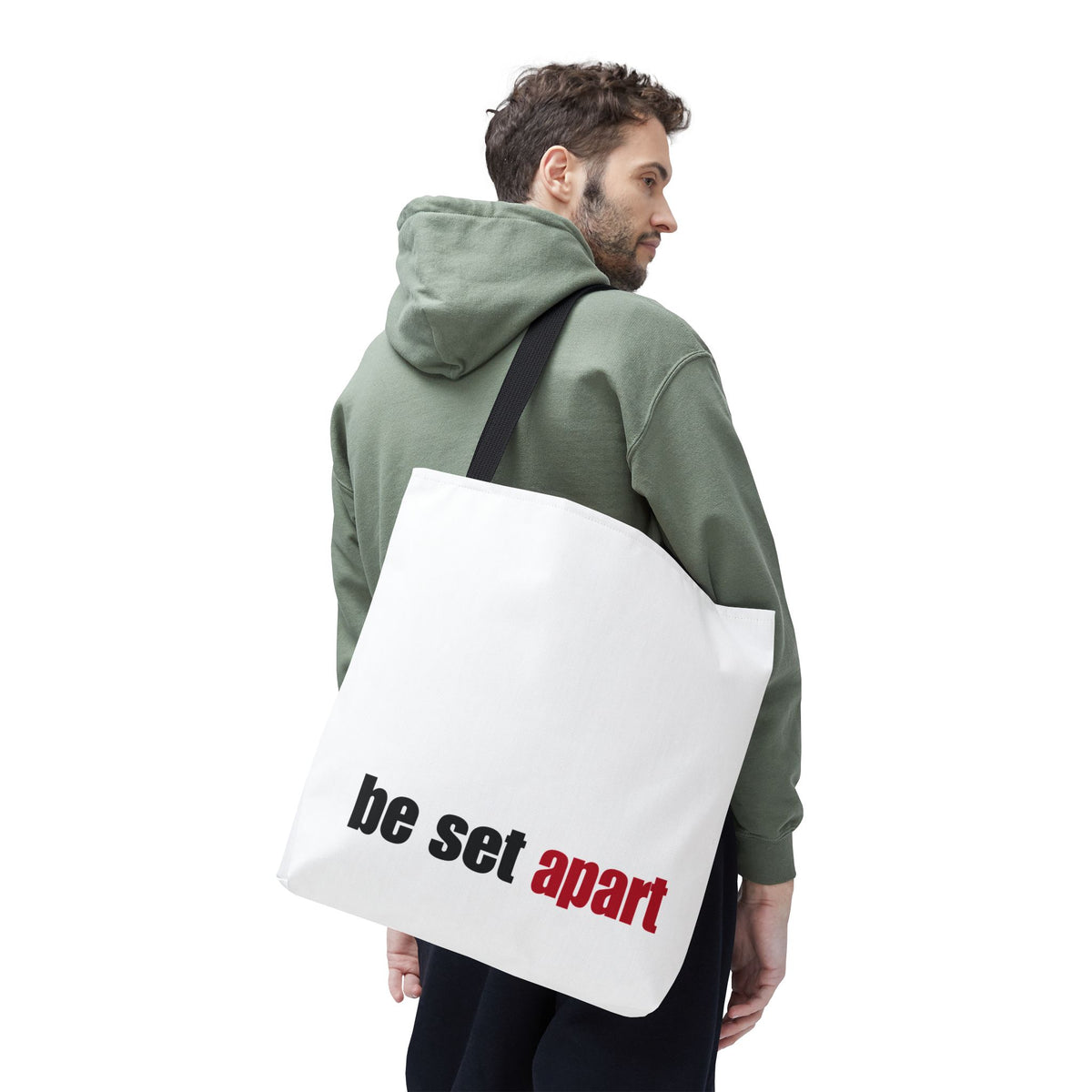 Be Set Apart White Tote (3 Sizes)