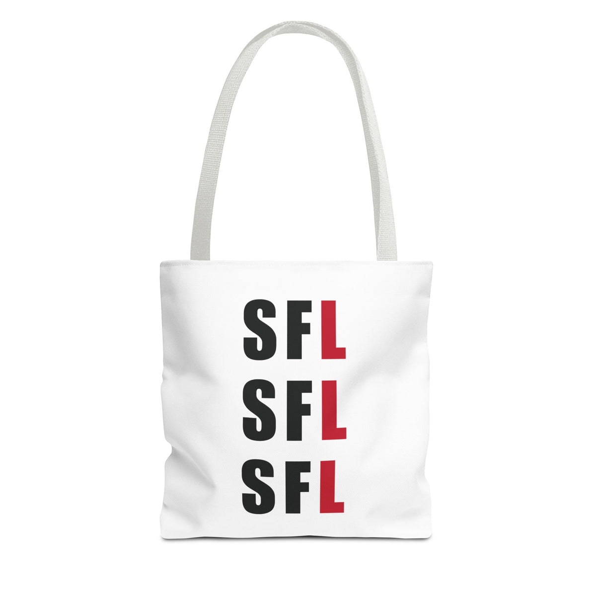 SFL Repeat White Tote (3 Sizes)