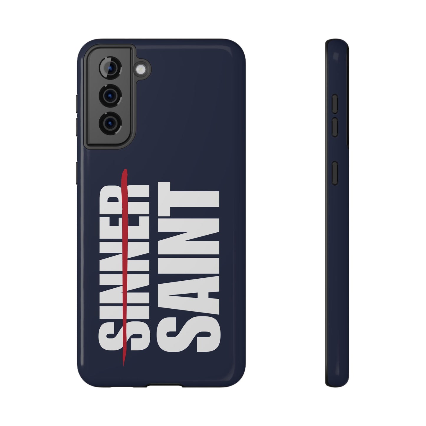 Sinner To Saint White Logo Navy Phone Case