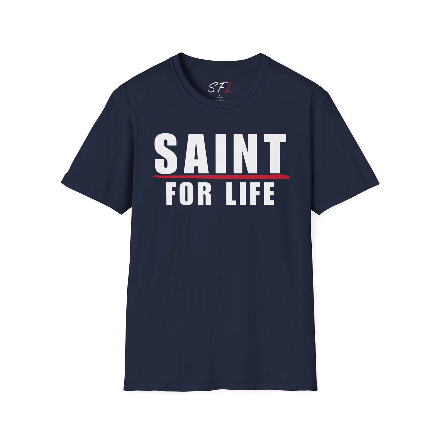 Saint For Life White Logo Classic T-Shirt (3 Colors)