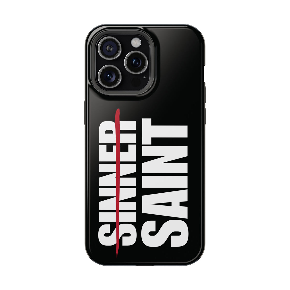 Sinner To Saint White Logo Black Phone Case