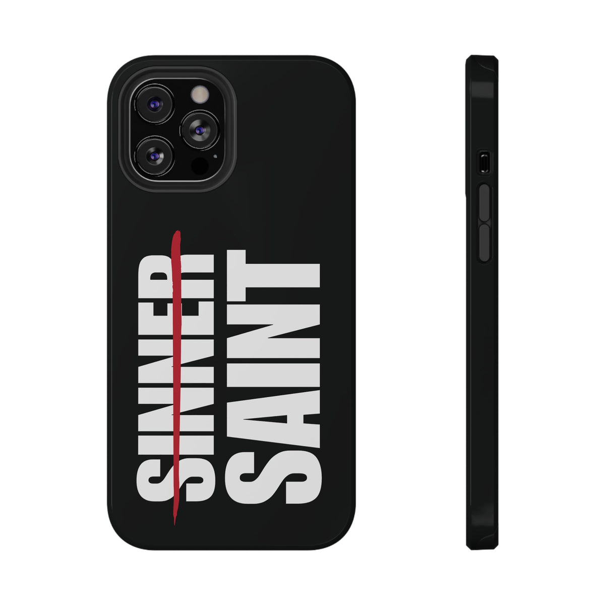 Sinner To Saint White Logo Black Phone Case