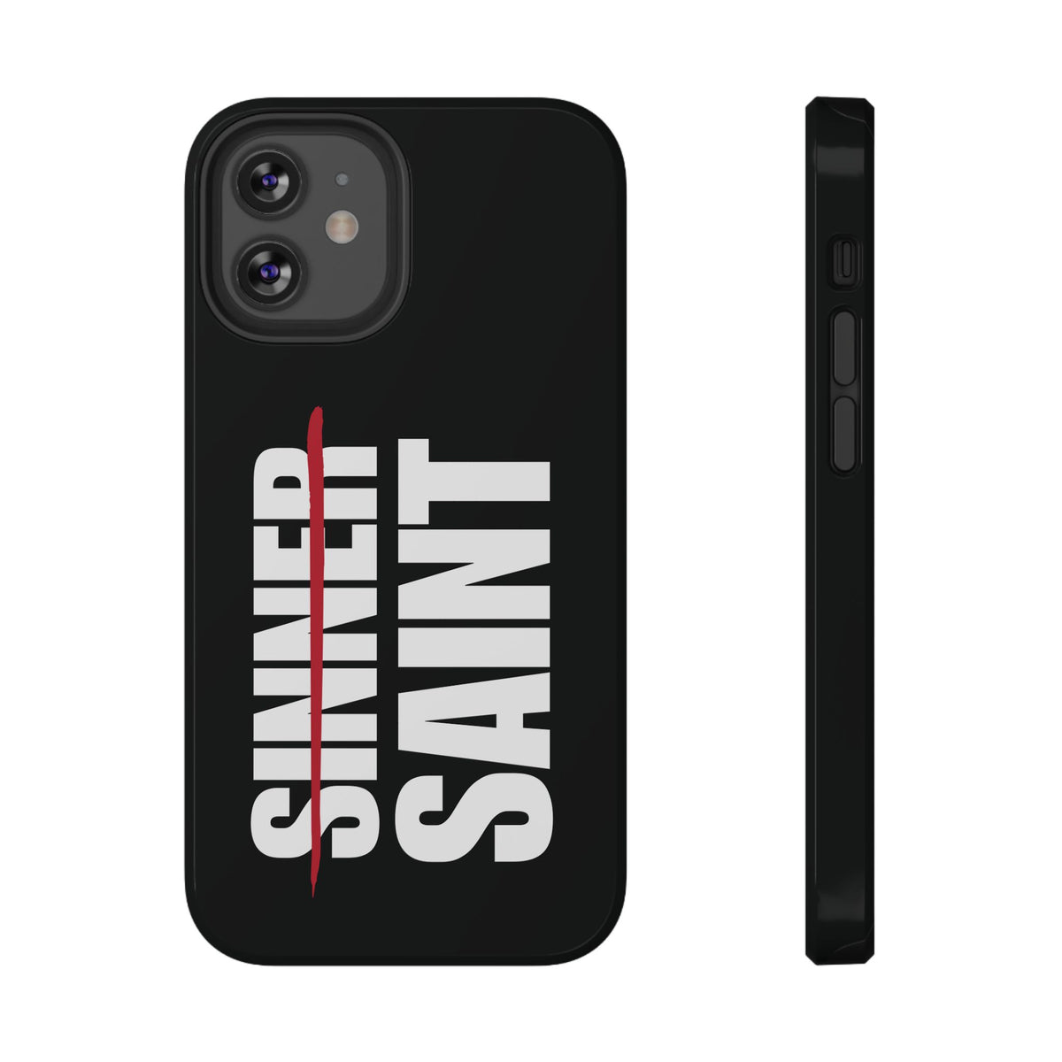 Sinner To Saint White Logo Black Phone Case